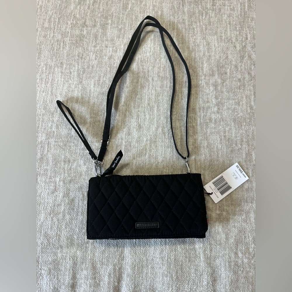 Vera Bradley RFID wallet crossbody in classic black